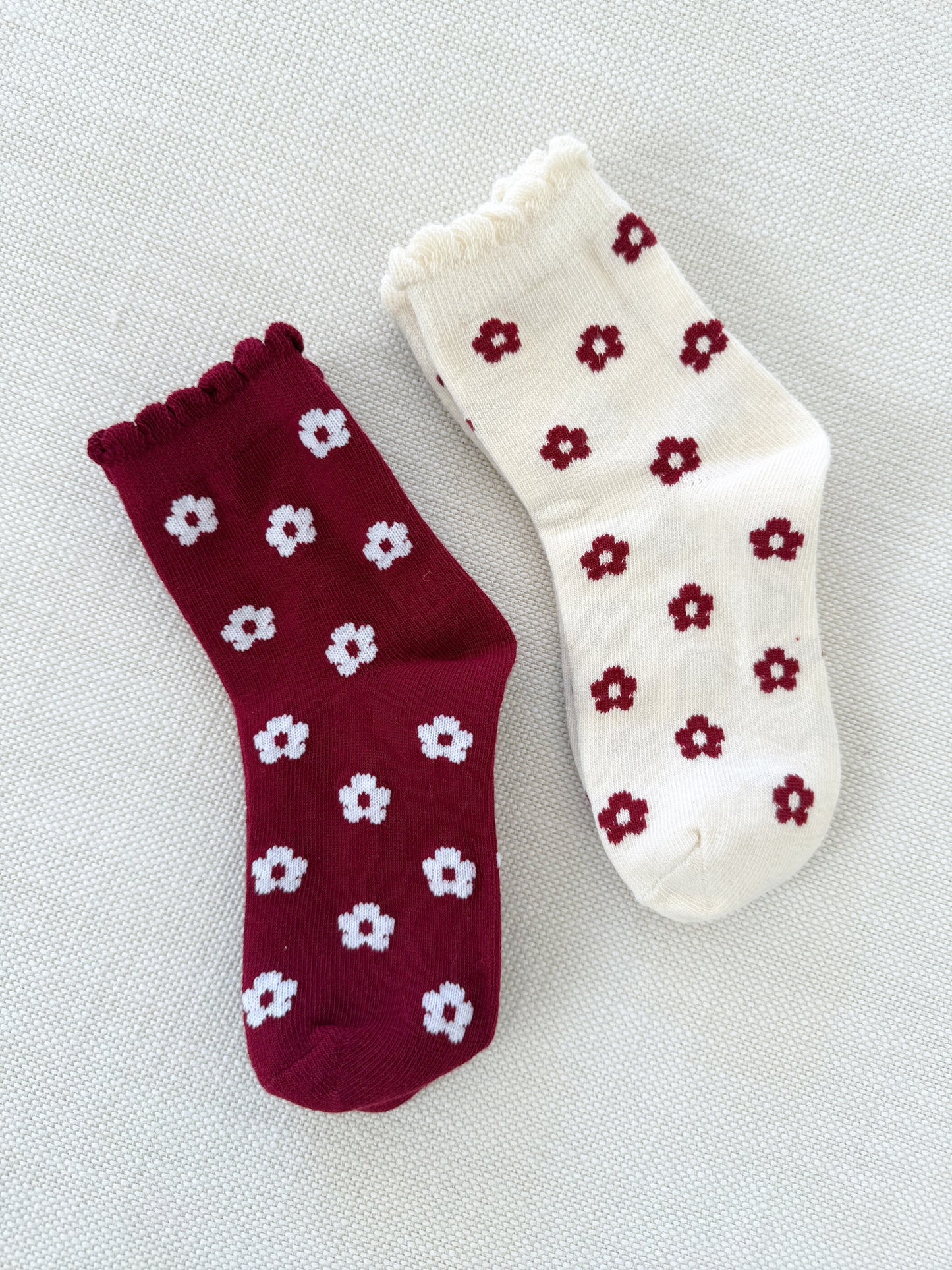 Holiday Floral Socks