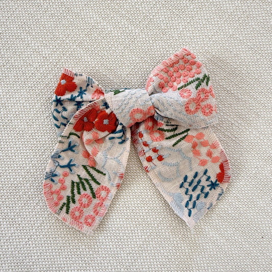 Christmas Blooms Bow